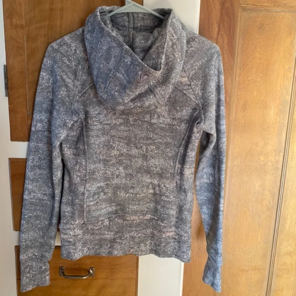Lululemon Grey Zipper Hooded Sweatshirt - Picture 3 of 3